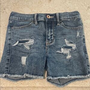 Abercrombie Kids Blue Distressed Jean Shorts